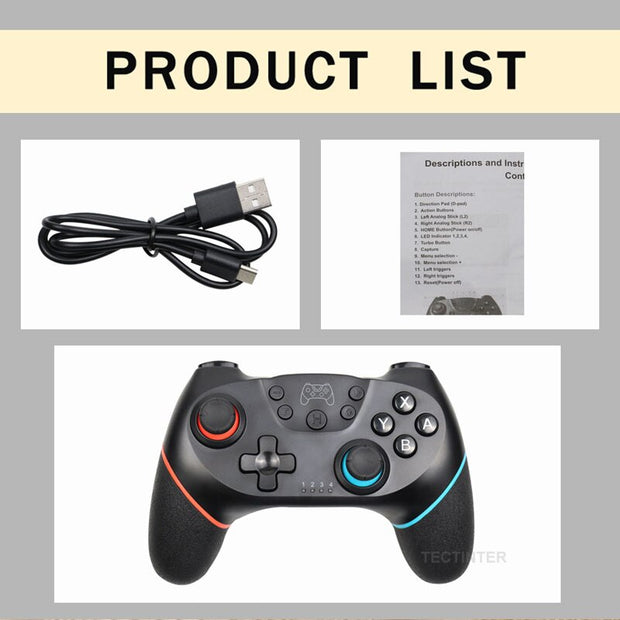 Wireless Bluetooth Gamepad For Nintendo Switch Pro NS-Switch Pro Game joystick Controller For Switch Console with 6-Axis Handle