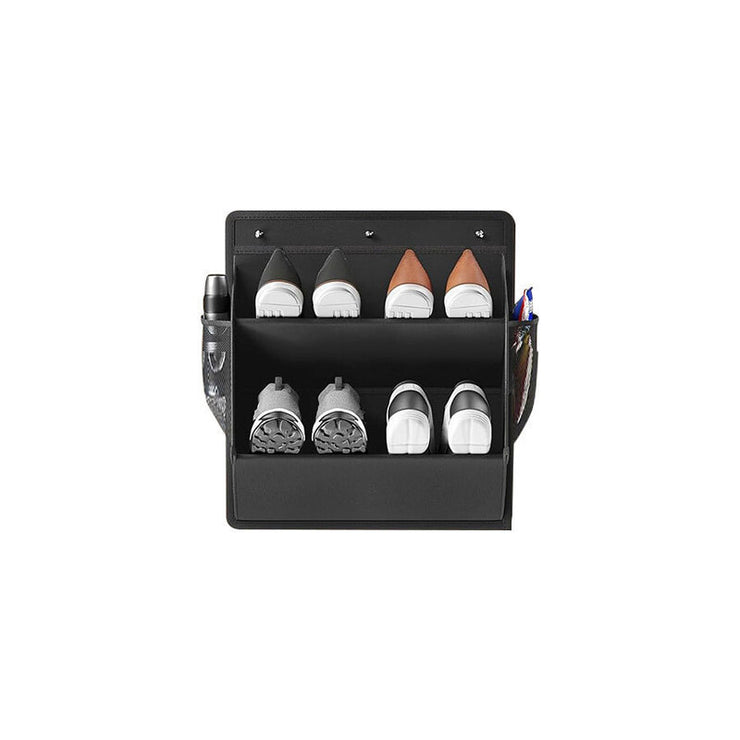 RV shoe storage (adhesive), over-door rack with deep pockets – for motorhomes, narrow wardrobes, 1 piece