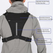 Men's Tactical Chest Bag - EDC Waterproof Anti-Theft Vest for Outdoor Cycling & Running