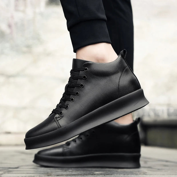 Summer Fashion Invisible Height-Increasing Shoes 8CM Korean Style British Invisible Height-Increasing Men's Shoes Casual Sports Sneakers