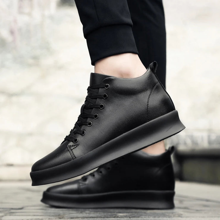 Summer Fashion Invisible Height-Increasing Shoes 8CM Korean Style British Invisible Height-Increasing Men's Shoes Casual Sports Sneakers
